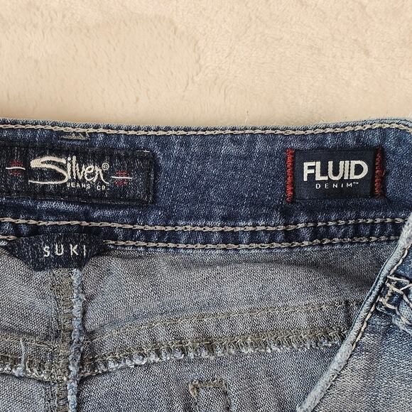 Silver Jeans Suki Mid Bootcut W29 L33 women’s distressed western rodeo boot - Picture 10 of 15